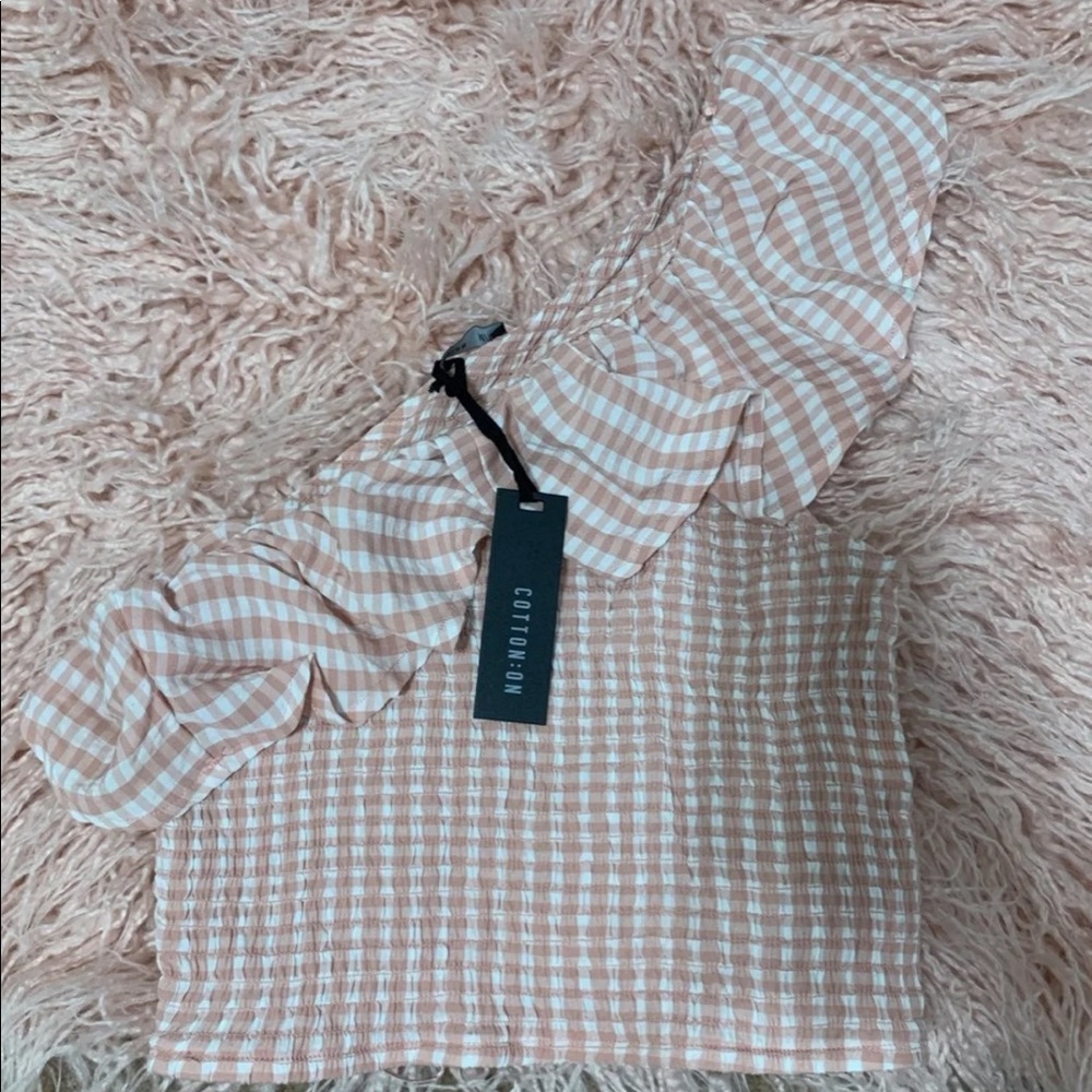 RUFFLED ONE STRAP TOP✨